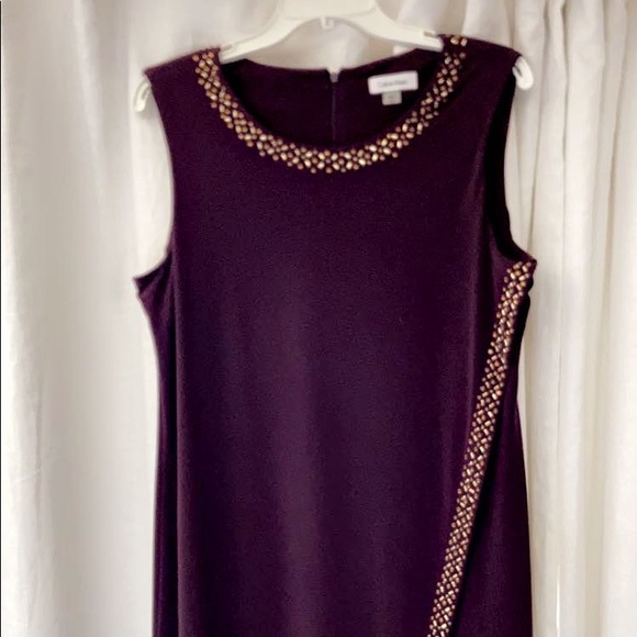 Calvin Klein Maroon Dress - Picture 4 of 4